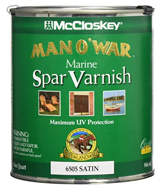 Man O' War 1 Quart Satin Spar Varnish