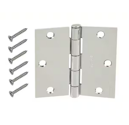 Door Hinge 3 1/2 in. Chrome Finish