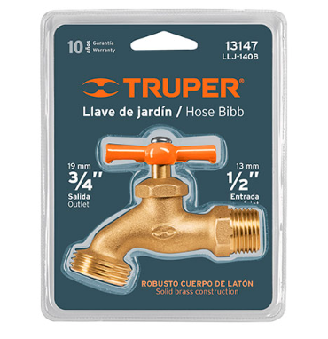 1/2" Brass Hose Bibb Blister (13147)