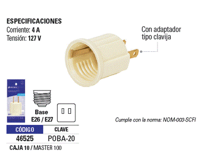 Bakelite Lamp Holder With Adapter Switch (46525)