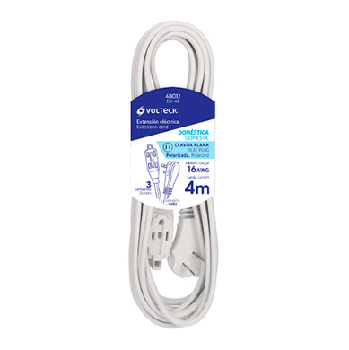 13ft. White domestic Ext. cord (48012)