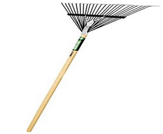 22 Tines straight steel leaf rake (14328)