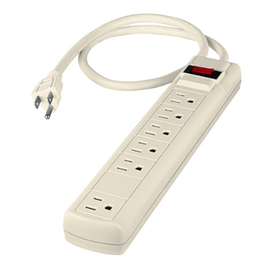 6 outlet Surge protector 450 joules (47184)