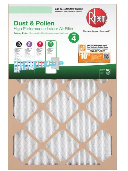 Rheem Air Filter 16x25x1