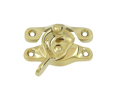 Window Sash Lock Bright Brass Finish