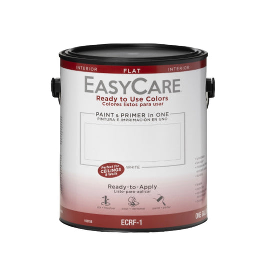 EasyCare  Paint & Primer, Interior Flat, White, Gallon