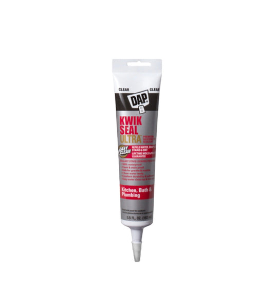 DAP Kwik Seal Ultra Kitchen & Bath Sealant, Clear, 5.5-oz.