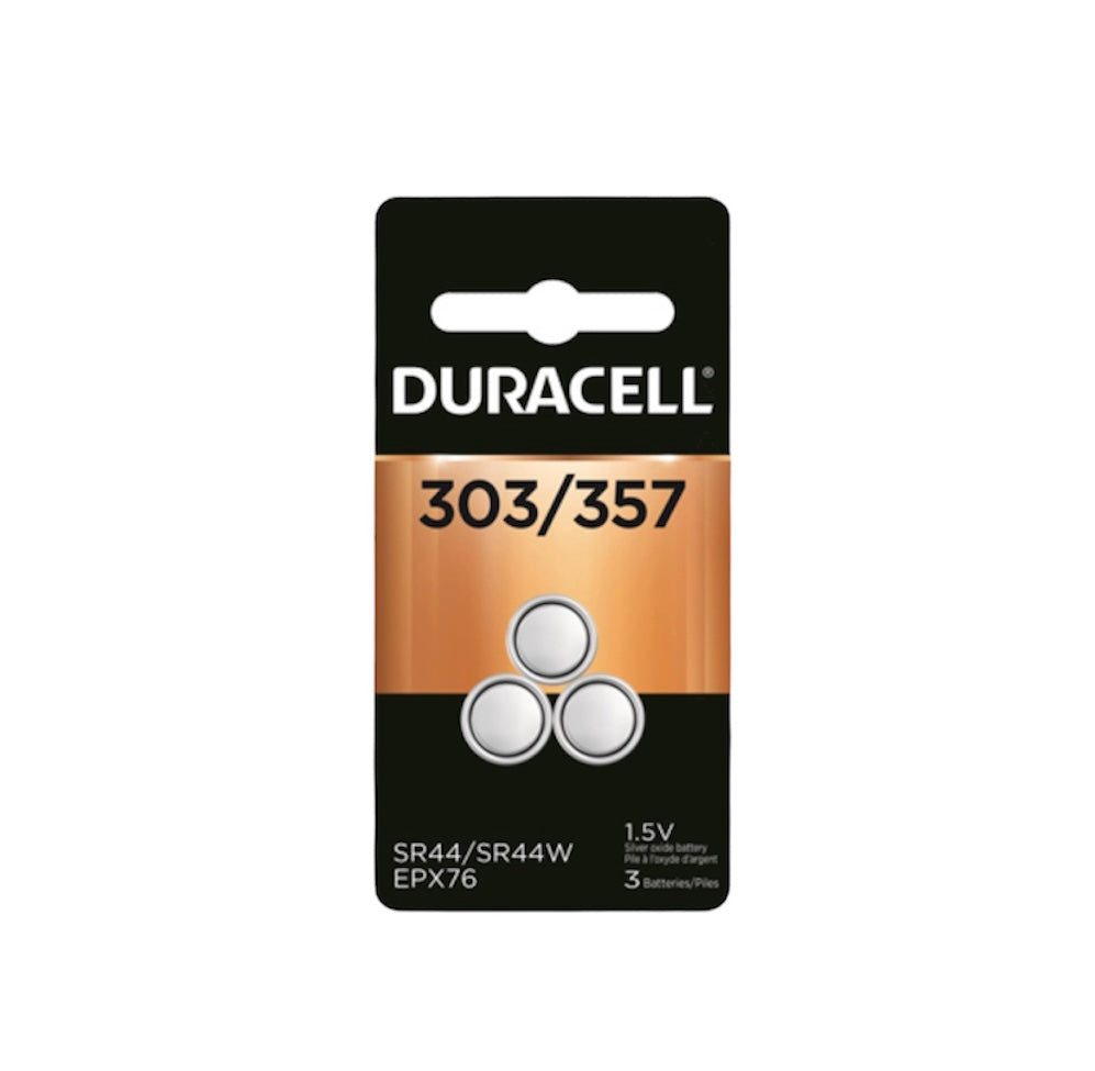 Duracell 303/357 Button Batt 3Pck