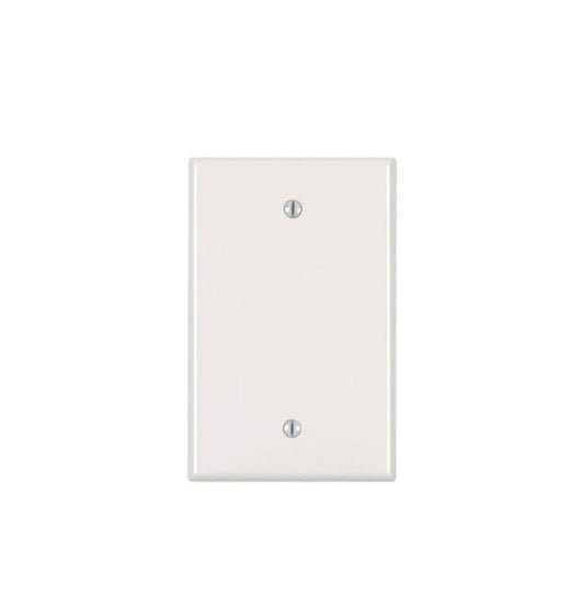 1-Gang Midway Blank Nylon Wall Plate White