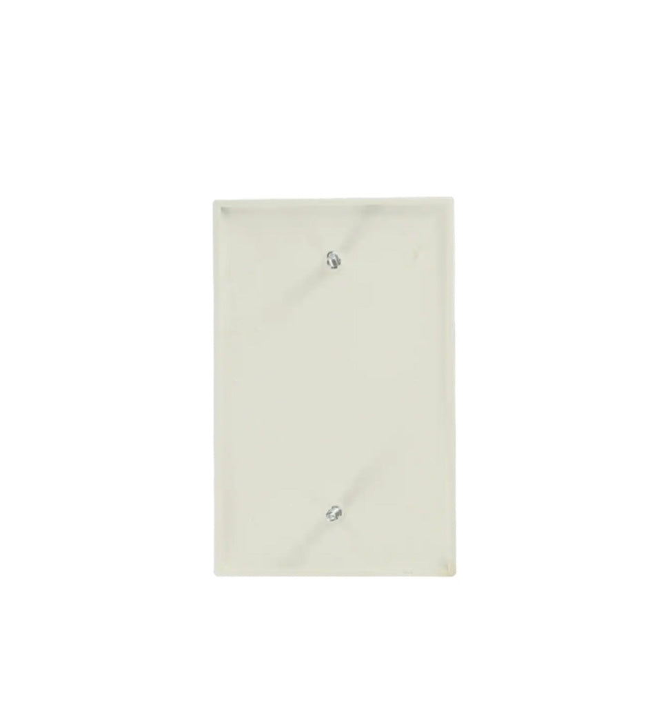 1-Gang Midway Blank Nylon Wall Plate White