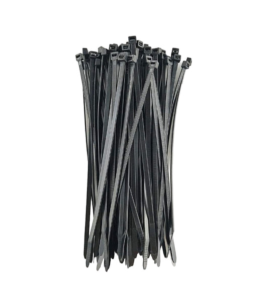 8 in. UV Mounting Tie, Black (100 Pcs)