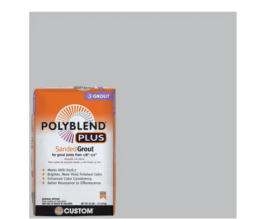 Polyblend Plus #115 Platinum 25 lb. Sanded Grout