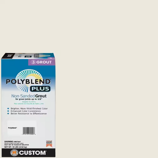 Poly Plus Arctic White non sanded Grout 10.lb box