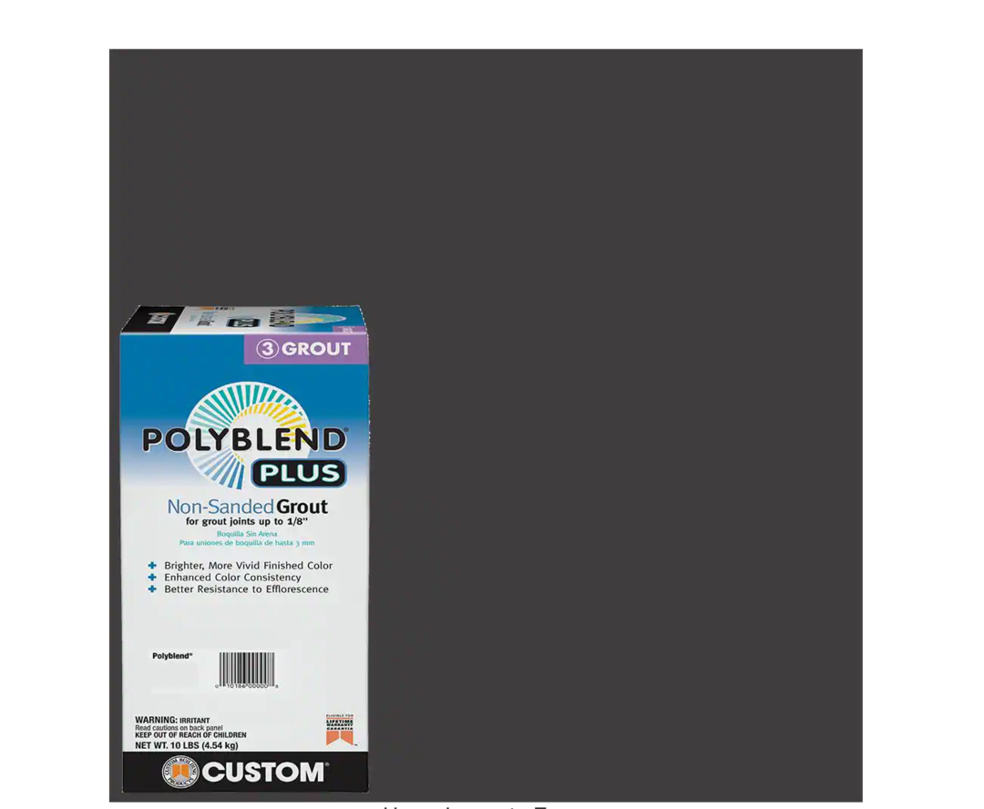 Polyblend Plus #60 Charcoal 10 lb. Non-Sanded Grout