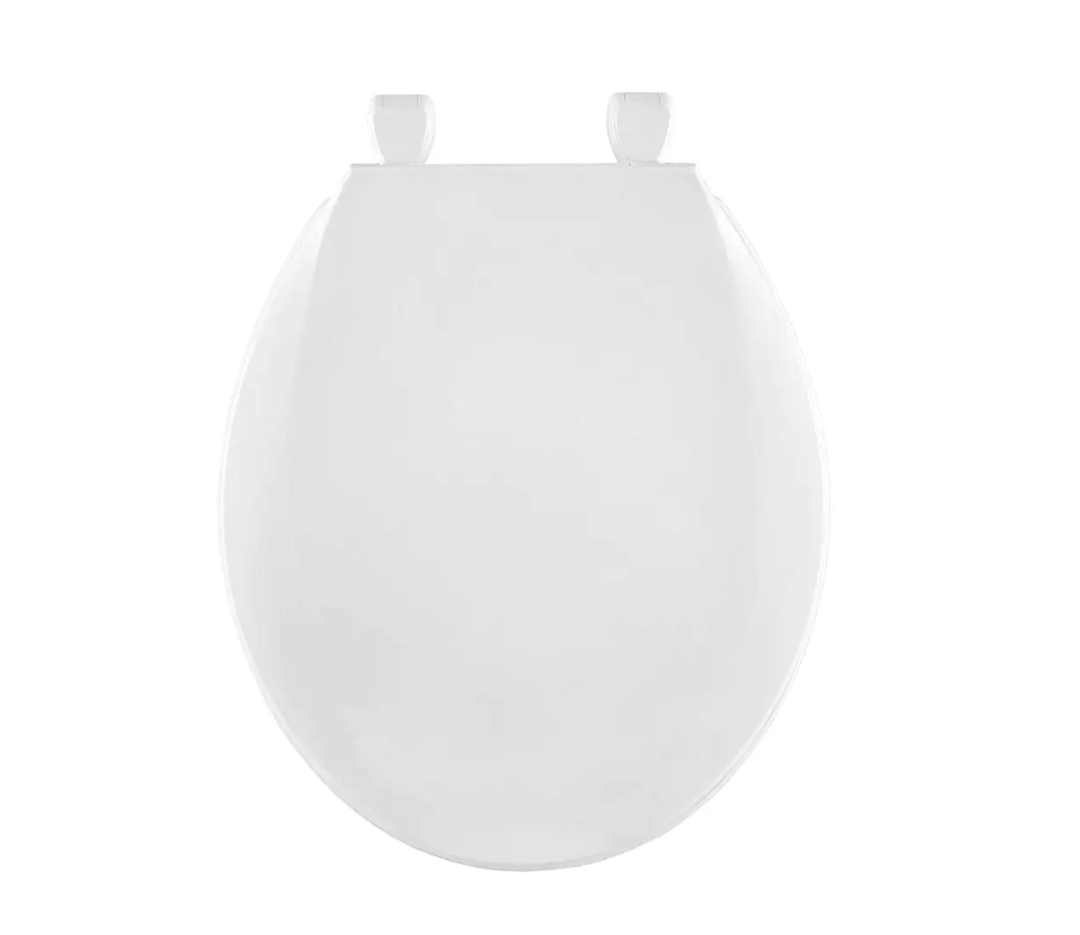 Round Closed Front Toilet Seat White