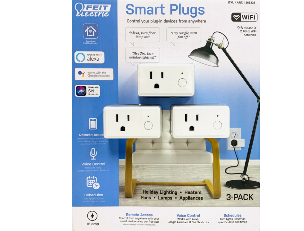 Smart Plugs Wifi 3Plgs Feit El