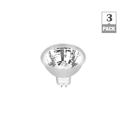 20-Watt MR16 GU5.3 12-Volt Bi-Pin Base Dimmable Halogen Light Bulb Bright White (2800K) (3-Pack)