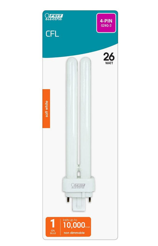 Quad Tube 4-Pin 26w Bulb Soft White