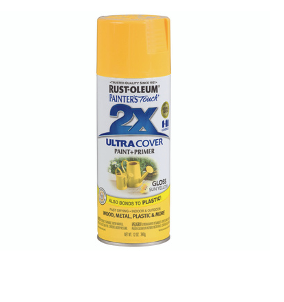 Painter's Touch 2X Spray Paint Gloss Sun Yellow 12-oz.