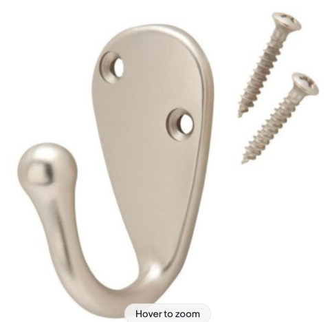 Satin Nickel Single Robe Hook