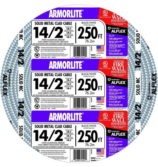 14/2 x 250ft Solid CUMC Cable