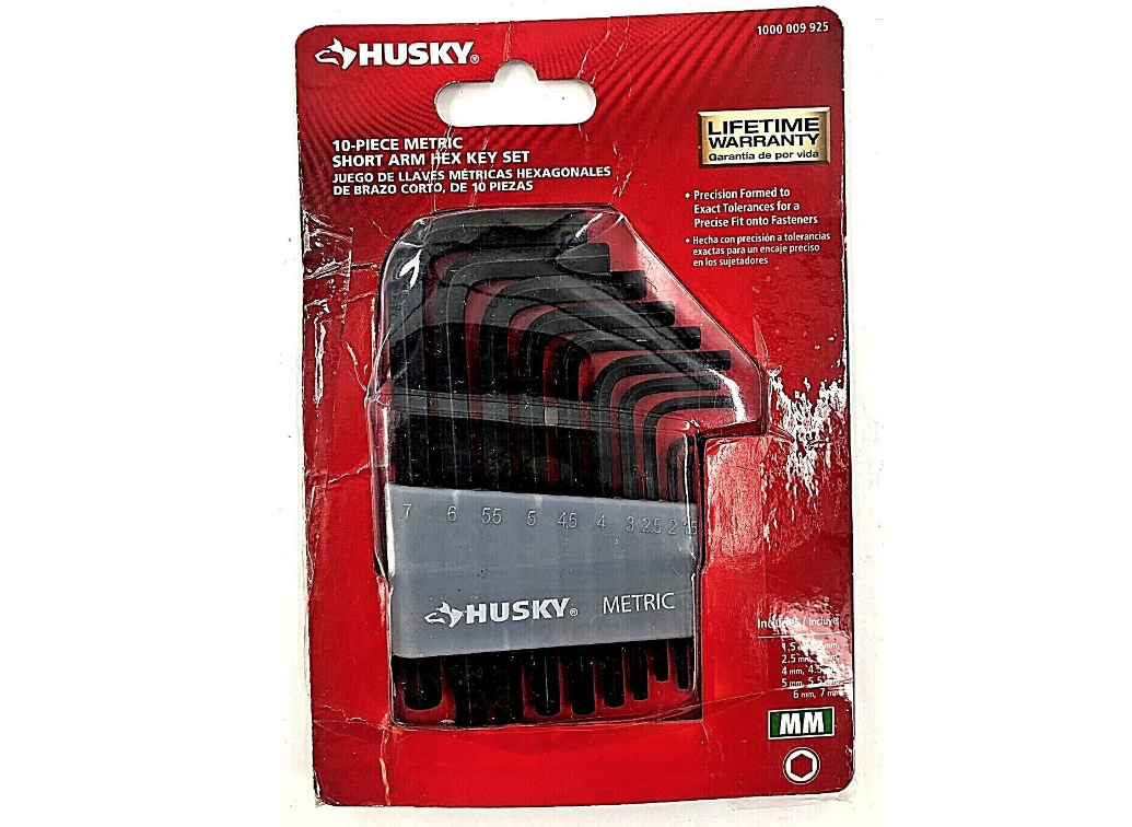 Short Arm Hex Key Set 10Pc