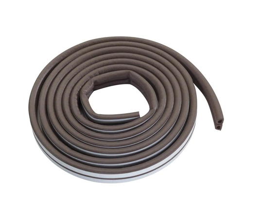 Premium 23/64 in. x 17 ft. Brown Weatherstrip for Medium Gaps