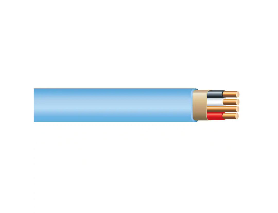 250 ft. 14/3 Light Blue Solid CerroMax SLiPWire Copper NM-B Wire