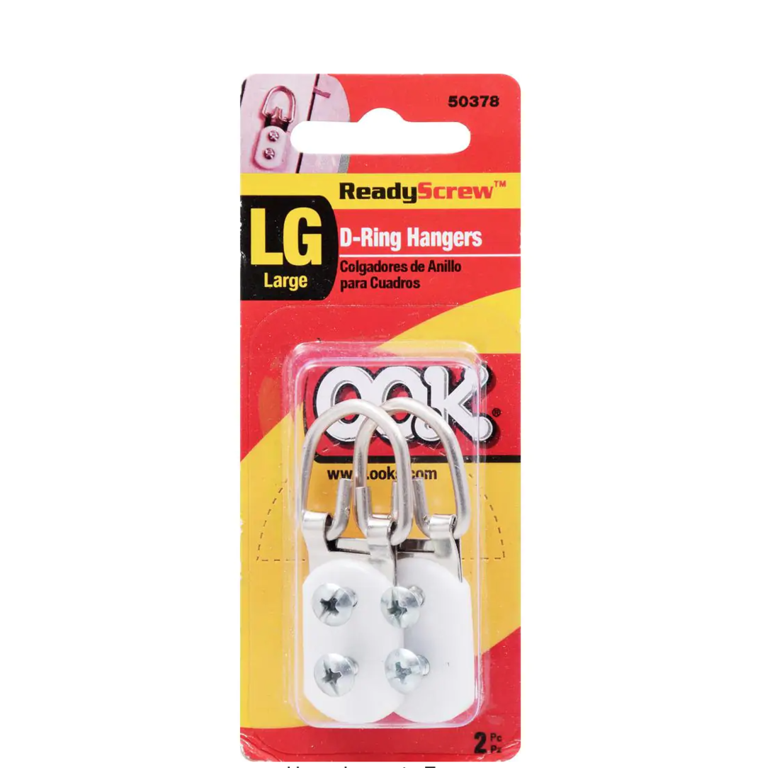 ReadyScrew 2-Hole D-Ring Hanger (2-Pack)