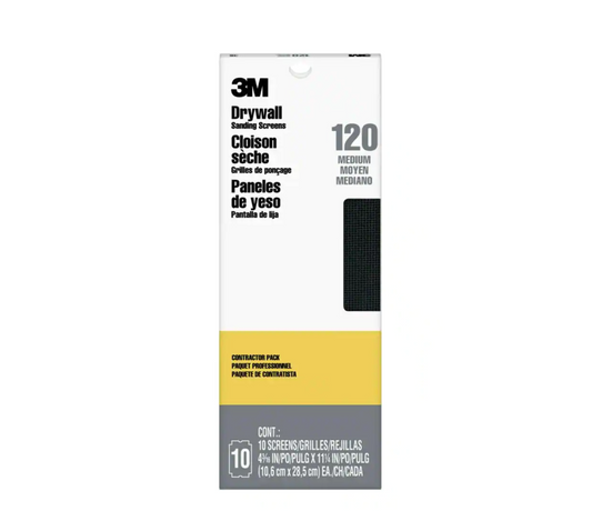 Pro-Pak 4-3/16 in. x 11-1/4 in. 120 Grit Drywall Sanding Screens (10-Pack)