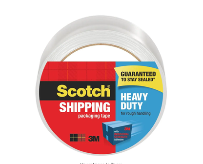 1.88 in. x 54.6 yds. Heavy-Duty Clear Shipping and Packaging Tape