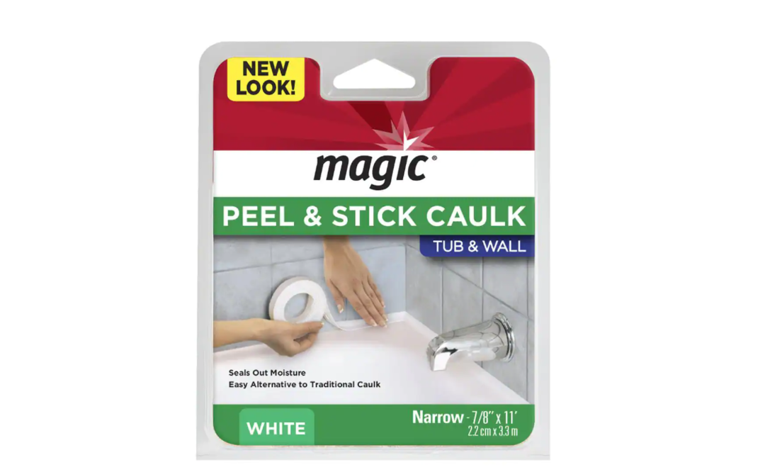 Peel and Stick Caulk Strip Tub