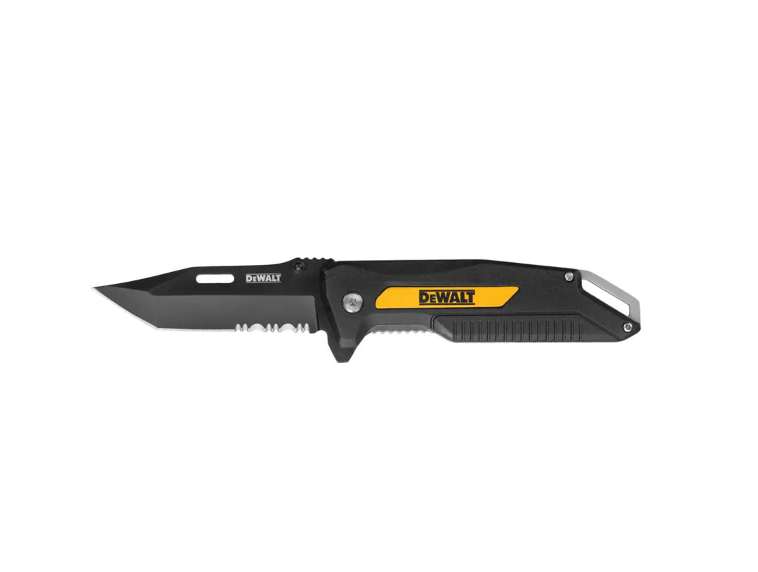 3.25 in. Stainless Steel Partially Serrated Tanto Folding Knife