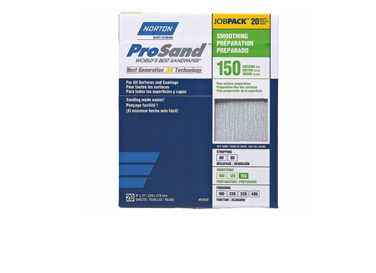 Norton PrSnd 20Shts 150 Medium