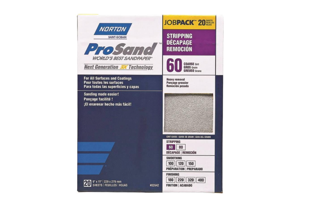 Norton PrSnd 20Shts 60 Coarse