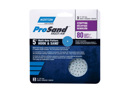 Norton 80Grit Sandpaper Dsc 5'