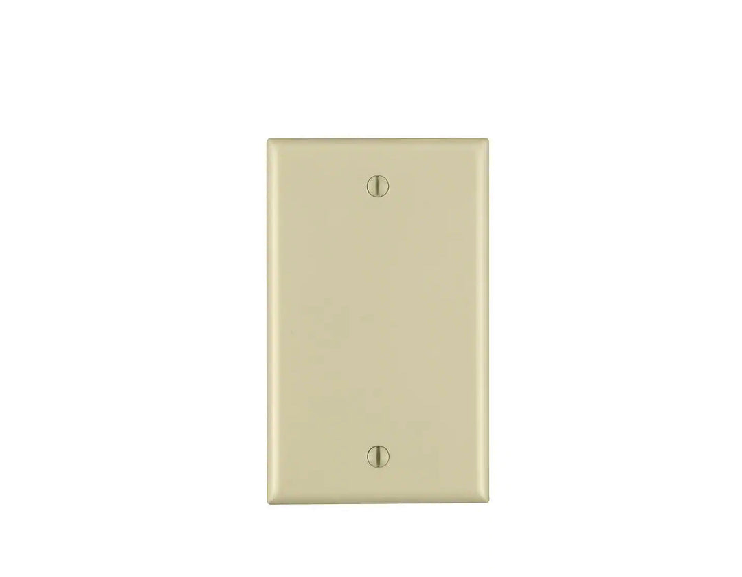 1-Gang Blank Wall Plate Ivory