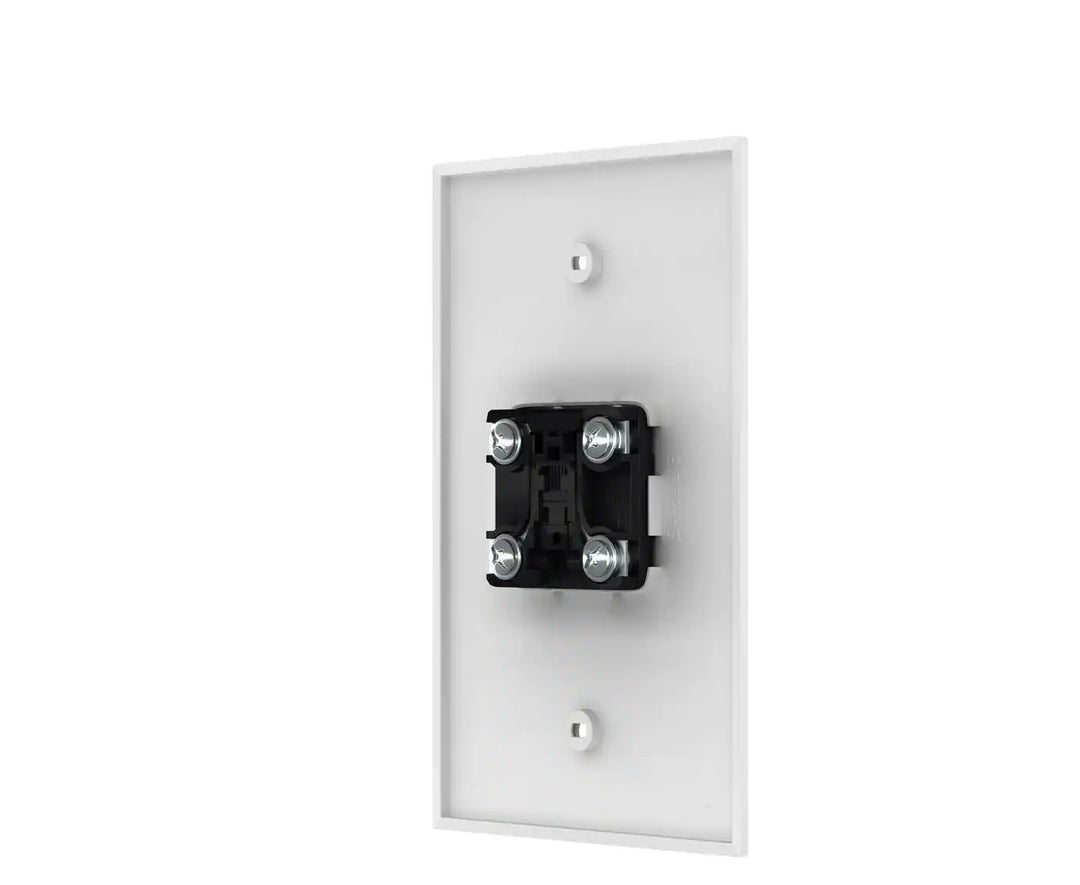 White 1-Gang Phone Jack Wall Plate (1-Pack)