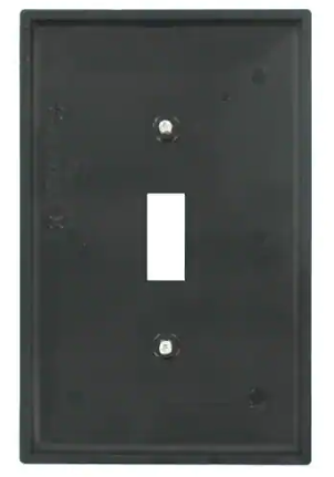 3/8 Brown 1-Gang Dec/Roker Wall Plate