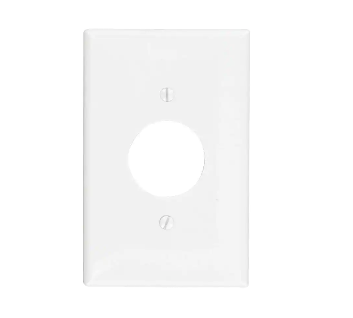 1-Gng Md Sngl 1.4in Hl Wall Plate