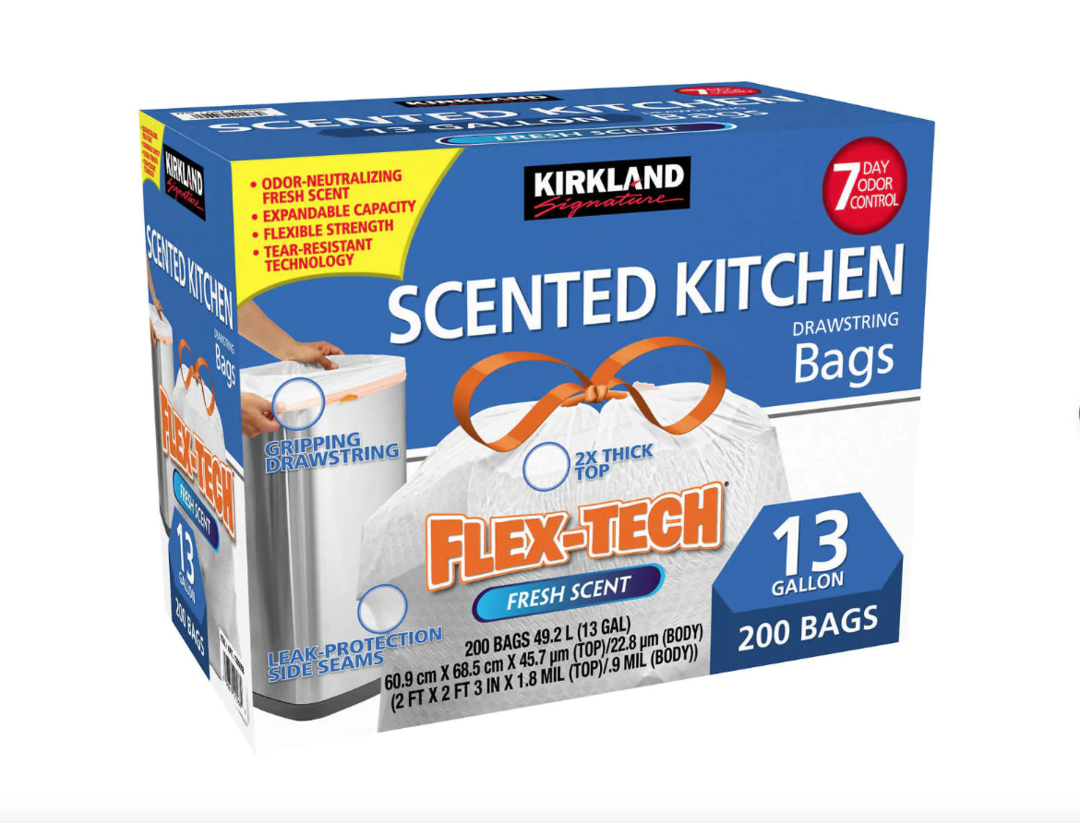 Scented Kitchen Flex-Tech 13 Gallon Trash Bag, 200 count