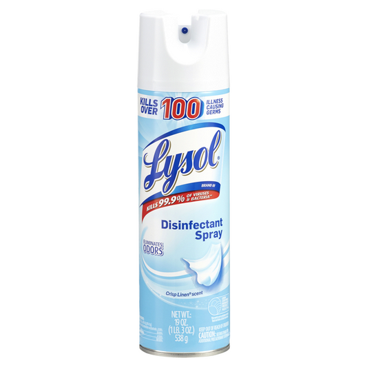 19 oz. Lysol Crisp Linen Disinfectant Spray