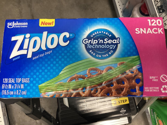 SCJohn Ziploc Grp Sl 120 Snack