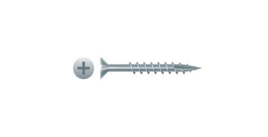 Screw 8x1 1/4 flat com wood