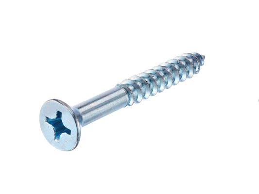 Screw 8 x 2 Zinc Flat Philips Wood Dr