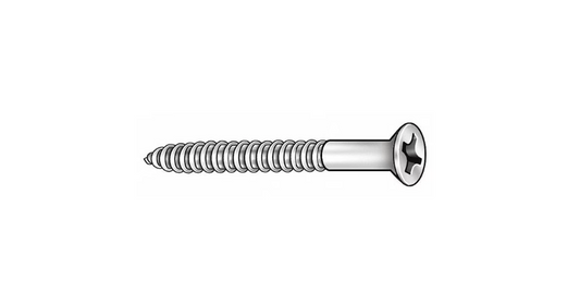 Screw 8 x 1 Zinc Slot Hex SMS (100-Pcs)