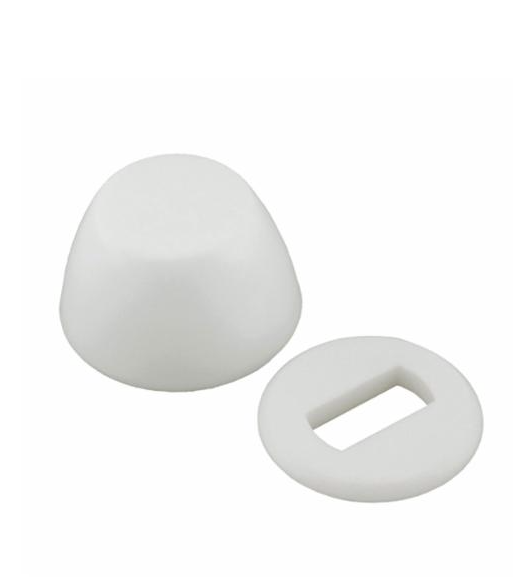 White Round Plastic Bolt Caps