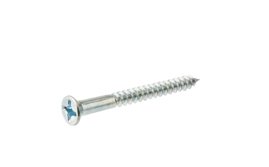 Screw 8x1 Zinc Flat Phi Wood D