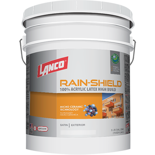 Rainshield High Build 100% Acrylic Latex Satin Exterior 5gal.