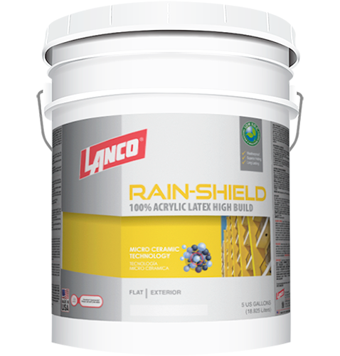 Rainshield High Build 5G. 100% Acrylic Latex Exterior Flat  W/P